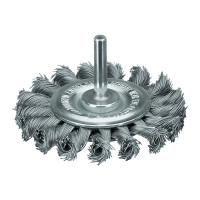 MILWAUKEE Kotoučový kartáč S6 75×12 mm, nerezový, splétaný drát 0,5 mm – 3 ks 4932501729