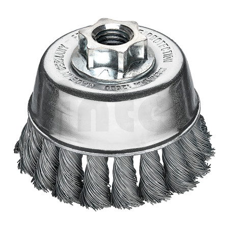 MILWAUKEE Hrnkový kartáč M14 65×18 mm, ocelový, splétaný drát 0,5 mm – 1 ks 4932501735