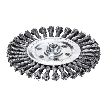 MILWAUKEE Kotoučový kartáč M14 115×14 mm, ocelový, splétaný drát 0,5 mm – 1 ks 4932501738