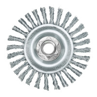 MILWAUKEE Kotoučový kartáč M14 125×6 mm, ocelový, splétaný drát 0,5 mm – 1 ks 4932501742
