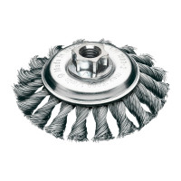 MILWAUKEE Kuželový kartáč M14 100×12 mm, ocelový, splétaný drát 0,5 mm – 1 ks 4932501744