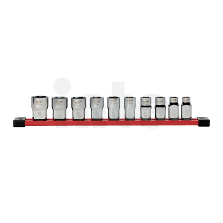 MILWAUKEE 1/2'' Drive chrome socket set 4932501806