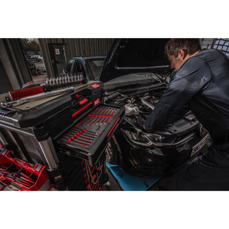 MILWAUKEE 244dílná plně vybavená sada ráčen a nástrčných hlavic PACKOUT™ 1/4˝, 3/8˝ a 1/2˝ 4932501864