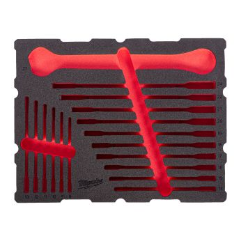 MILWAUKEE Náhradní pěnová vložka PACKOUT™ pro sadu 19 kombinovaných klíčů MAX BITE™ 4932502036