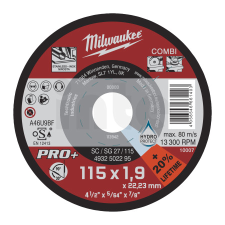 MILWAUKEE Combi Cutting & Grinding Discs 4932502295