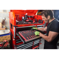 MILWAUKEE SRC46-1 46" / 117 cm vysokokapacitní dílenská ocelová skříň s 10 zásuvkami 4932478852