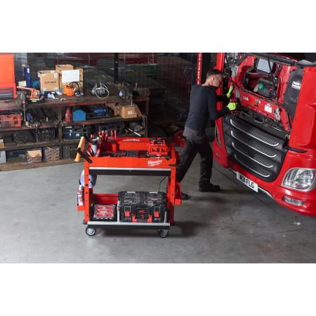 MILWAUKEE SWC40-1 ocelový dílenský vozík o výšce 102 cm 4932478856