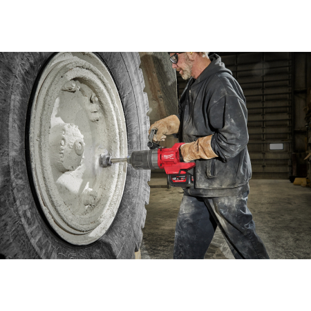 MILWAUKEE M18 ONEFHIWF1D-121C FUEL ONE-KEY 1″ rázový utahovák D-rukojeť, pojistný kroužek a prodloužené vřeteno 4933499251