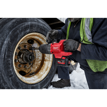 MILWAUKEE M18 ONEFHIWF1D-121C FUEL ONE-KEY 1″ rázový utahovák D-rukojeť, pojistný kroužek a prodloužené vřeteno 4933499251