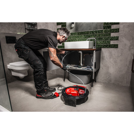 MILWAUKEE M12 HSFSM-602 vysokorychlostní čistič potrubí s ohebnou hřídelí, 2x baterie 6,0 Ah + nabíječka 4933498378