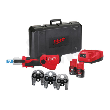 MILWAUKEE M12 ONEHPT-202C Geberit Mapress Set FORCE LOGIC subkompaktní hydraulický lis s ONE-KEY 4933481038