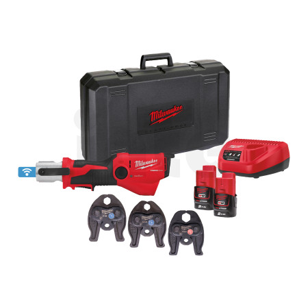 MILWAUKEE M12 ONEHPT-202C V-Set 2 FORCE LOGIC subkompaktní hydraulický lis s ONE-KEY 4933481035
