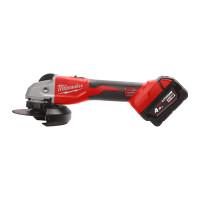 MILWAUKEE M18™ bezuhlíková úhlová bruska 125 mm s posuvným spínačem 4933492644