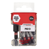 MILWAUKEE Šroubovací bit 1/4" Shockwave TIC TAC Set PH 2, Sada 26 dílů 4932479856