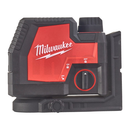 MILWAUKEE Akumulátorový křížový liniový laser se zeleným paprskem s USB 4933479429