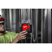 MILWAUKEE USB dobíjecí zelený křížový laser s olovnicí 4933479430