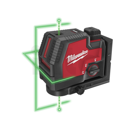 MILWAUKEE Akumulátorový kombinovaný liniovo-bodový laser USB 4933478244