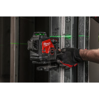MILWAUKEE Laser M12™ 360° se zeleným paprskem se 3 rovinami 4933478246