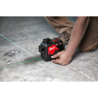 MILWAUKEE Laser M12™ 360° se zeleným paprskem a 3 rovinami 4933498861