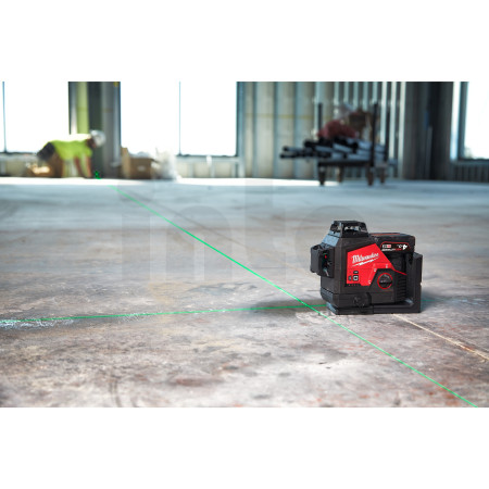 MILWAUKEE Laser M12™ 360° se zeleným paprskem se 3 rovinami 4933478246
