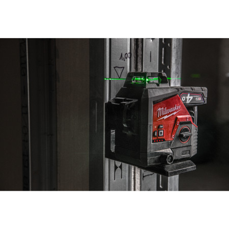 MILWAUKEE Laser M12™ 360° se zeleným paprskem se 3 rovinami 4933478246