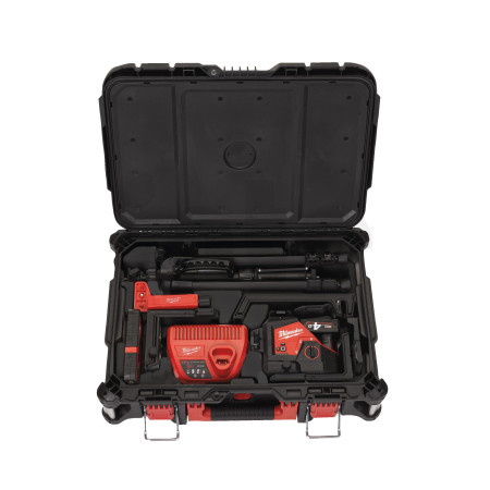 MILWAUKEE Sada laseru M12™ 360° se zeleným paprskem se 3 rovinami a příslušenství 4933478990