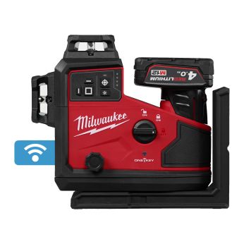 MILWAUKEE M12™ zelený laser s automatickým zarovnáním 360° ve 3 rovinách 4933499003