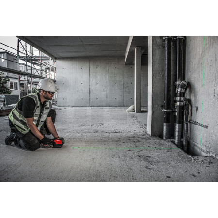 MILWAUKEE M12™ zelený kombinovaný křížový liniovo-bodový laser 4933478245