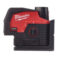 MILWAUKEE M12™ zelený kombinovaný křížový liniovo-bodový laser 4933478245