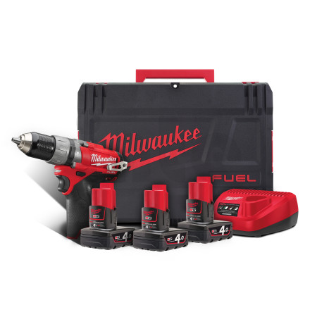 MILWAUKEE M12 FUEL™ 2-rychlostní kompaktní příklepová vrtačka 4933459043