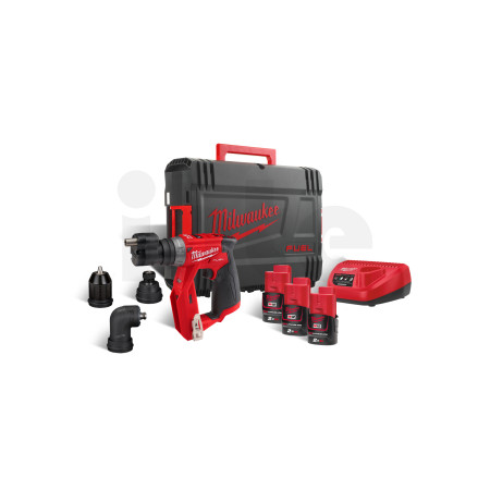 MILWAUKEE M12 FUEL™ instalační vrtací šroubovák s výměnnými hlavami 4933478525