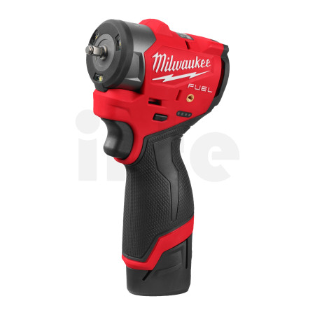 MILWAUKEE M12 FSCIWF14-252X FUEL™ ¼″ subkompaktní rázový utahovák s třecím kroužkem, 136 Nm, 2x aku M12 HB2.5 + C12 C 4933498974