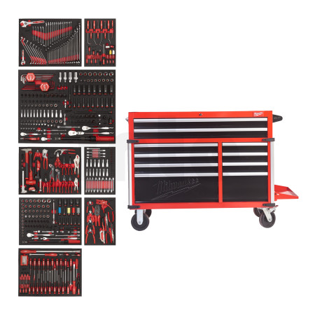MILWAUKEE Prémiově vybavená skříň TOOLGUARD™ 117 cm 501 ks 4932502079