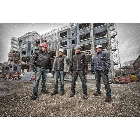 MILWAUKEE M12HHGREY3-0(XL) - M12™ Šedá vyhřívaná mikina s kapucí  4933464355