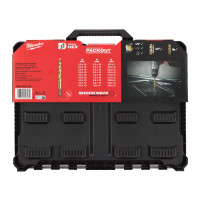 MILWAUKEE SHOCKWAVE™ sada vrtáků HSS-G TiN Red Hex v kufru, 220 ks 4932502132