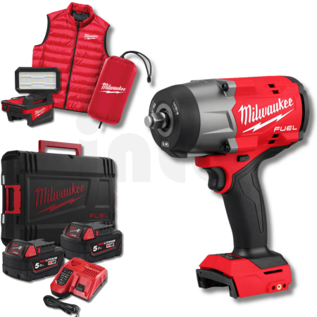MILWAUKEE M18 FHIWF2F12MC-502X Aku 1/2" rázový utahovák, vesta + světlo M18 ALIS-0, POW 4933499452