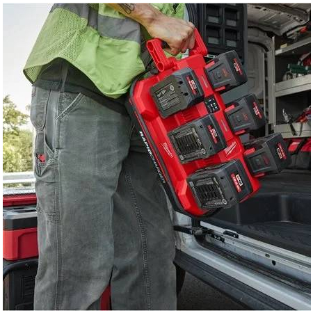 MILWAUKEE M18 MPC6 Mobilní rychlonabíječka PACKOUT se šesti sloty 4932498551