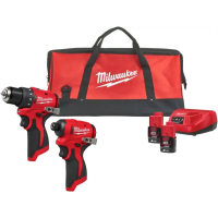 MILWAUKEE M12 BLPP2D-202B Aku sada nářadí M12 BLDDRC + M12 BLIDRC 2x aku M12 B2 + 1x M12 C12 C + taška 4933500139