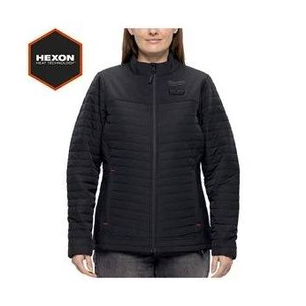 MILWAUKEE M12 HPJLBL3-0 (L) HEXON Dámská vyhřívaná prošívaná bunda černá 4932493849