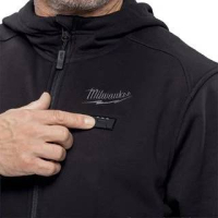 MILWAUKEE M12 HHBL5-0 (XL) HEXON Vyhřívaná mikina s kapucí černá 4932499190