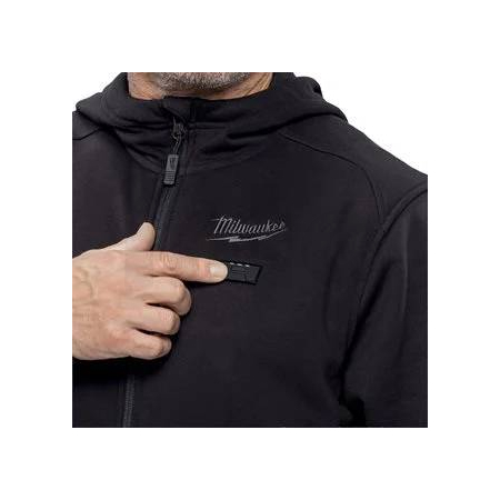 MILWAUKEE M12 HHBL5-0 (XXXL) HEXON Vyhřívaná mikina s kapucí černá 4932499192