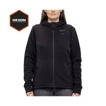 MILWAUKEE M12 HHLBL5-0 (L) HEXON Dámská vyhřívaná mikina s kapucí černá 4932499196
