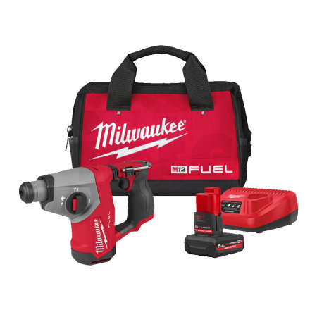 MILWAUKEE M12 FHAC16-501B FUEL Aku kompaktní kladivo SDS-Plus 16 mm 4933500781
