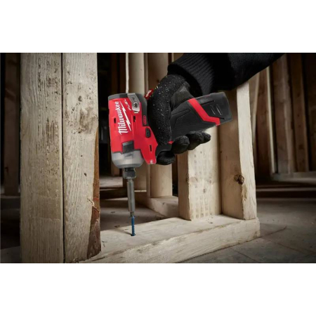 MILWAUKEE M12 FQID-501B Aku 1/4" HEX rázový šroubovák/utahovák, 50 Nm, 1 x M12 B5 + M12-18 C + taška, 4933500777