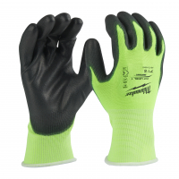 MILWAUKEE Povrstvené rukavice s vysokou viditelností a třídou ochrany proti proříznutí 1/A - 7/S - 1