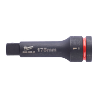 MILWAUKEE Průmyslové hlavice Shockwave 1" - HEX prodloužení 175mm 4932480440