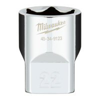 MILWAUKEE 1/2˝ nástrčný klíč - 22 mm 4932480020