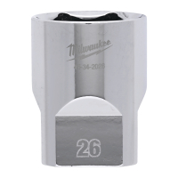 MILWAUKEE 1/2˝ nástrčný klíč - 26 mm 4932480024