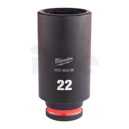 MILWAUKEE Průmyslové hlavice Shockwave 3/8" HEX 22mm dlouhé 4932480296