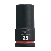 MILWAUKEE Průmyslové hlavice Shockwave 3/4" HEX 25mm dlouhé 4932480384